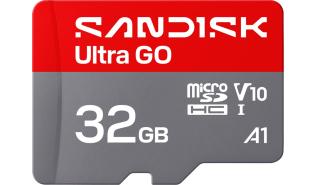 Secure Digital 32GB Sandisk Micro SDHC Ultra Go U1 V10 UHS-I A1 (120MB/s) [SDSQUGN-032G-GN6MN]