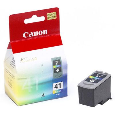 CL-41 (0617B001) - kolor, oryginalny wkład z atramentem Canon, 12 ml, 303 stron (Canon PIXMA iP 1200, 1300, 1600, 1700, 1800, 1900, 2200, 2500, 2600, PIXMA MP 140, 150, 160, 170, 180, 210, 220, 450)
