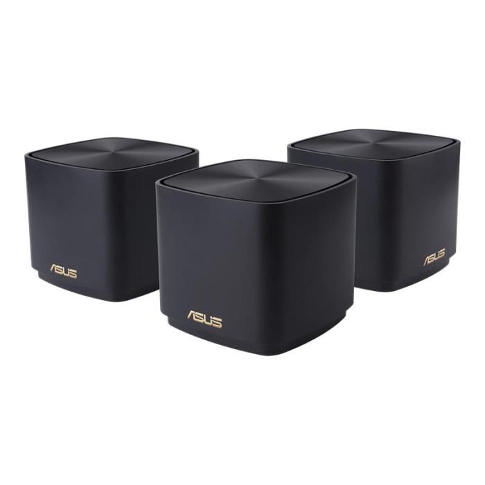 Asus ZenWiFi AX Mini XD4 Wi-Fi 6 AX1800 3-pack System Mesh (czarny) [ZenWiFi AX Mini XD4 3PK Black]