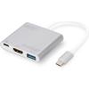Digitus adapter USB-C Type-C / HDMI 4K 30Hz, USB-C PD, USB 3.0 (20cm) [DA-70838-1]