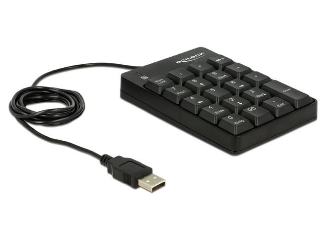 Delock klawiatura numeryczna USB 19 klawiszy (przewodowa) [12481]