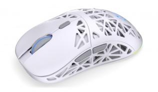 Endorfy LIV Plus Wireless/Bluetooth Onyx White RGB 26000dpi (optyczno-radiowa, 1, 6) [EY6A017]