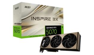 GeForce RTX5070 MSI 12GB GDDR7 Inspire 3X OC [V532-006R] (1xHDMI 2.1b, 3xDP 2.1b) (192-bit, PCIe 5.0)