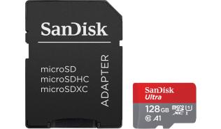Secure Digital 128GB Sandisk Micro SDXC UHS-I Class 10 A1 + adapter (140MB/s) [SDSQUAB-128G-GN6IA]