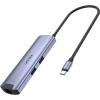 Unitek H1112F USB-C Hub (2xUSB 3.0, GigabitEthernet LAN RJ45, 1xUSB-C, 1xUSB-C PD100W, 1xHDMI 4K@30Hz) (20 cm)