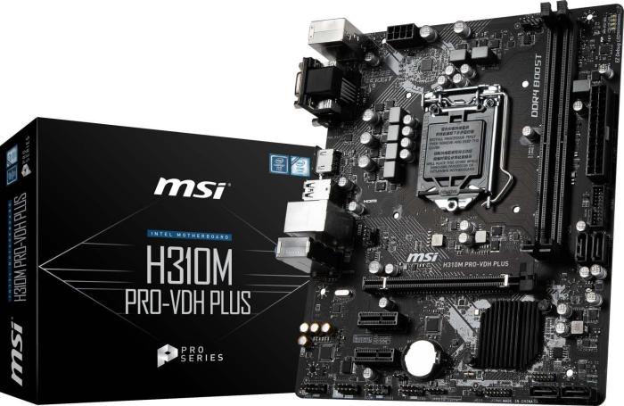 MSI H310M PRO-VDH PLUS (Intel H310) [S1151, 2xDDR4, (D-sub, DVI, HDMI), microATX]