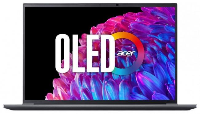 Acer Swift X SFX14-72G [NX.KR6EP.005] 14-Core Intel Ultra 5 125H/14.5 2880x1800 błyszcząca OLED 120Hz/32GB LPDDR5x/512GB/RTX3050 6GB/pk białe/1.5kg/Win11Home (szary)