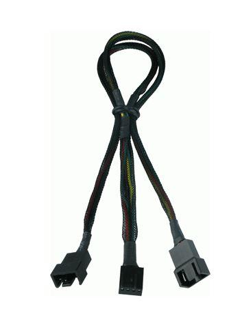 Gelid kabel zasilający (rozgałęziacz) FAN PWM 4-pin (F) / 2x4-pin (M) (35 cm) [CA-PWM-01]