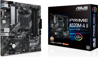 Asus PRIME A520M-A II/CSM (AMD A520) [AM4, 4xDDR4 do 4800Mhz, (VGA, DVI, HDMI 2.1) (1xM.2, 1xPCIe 3.0 x16, 2xPCI 3.0 x1), micro ATX