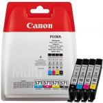 CLI-571 BK, C, M, Y (0386C006) - CMYK, oryginalne wkłady z atramentem Canon, 4 x 7 ml (Canon PIXMA MG 5750, 6850, 7750, 6850, TS 5050, 5055, 6050, 8050, 9050)