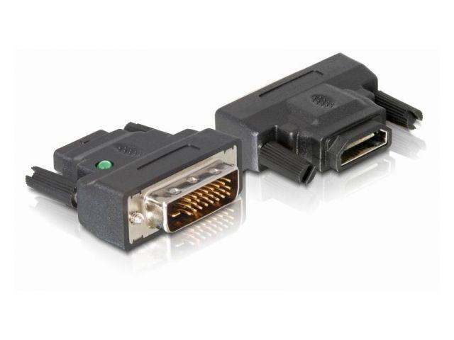 Delock adapter DVI-D (M) (24+1) / HDMI (F) Dual Link [65024]