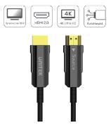 Unitek Kabel optyczny HDMI 2.0 AOC 4K 60Hz (50m) [C11072BK-50M]