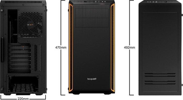 be quiet! Pure Base 600 Window Orange ATX Midi (szkło hartowane) (2xUSB 3.0) (8x2.5, 2x5.25) [BGW20]
