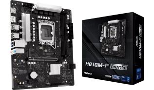 Asrock H810M-P GEN5 (Intel H810) [S1851, 2xDDR5 do 6400MHz, (HDMI 2.1, DP 1.4) (1xM.2, 1xPCIe 4.0 x16, 1xPCIe 4.0 x1, micro ATX]