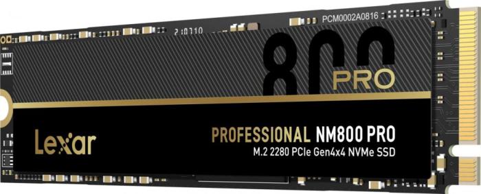 Lexar NM800 Pro 512GB SSD M.2 2280 PCIe Gen4x4 NVMe TLC (7450/3500 MB/s) [LNM800P512G-RNNNG]