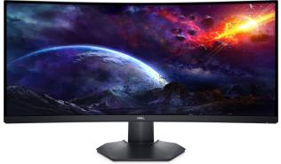 (34) Dell S3422DWG (VA zakrzywiony 4K, 3440x1440, 400, 2ms, 144Hz) (2xHDMI, DP, 3xUSB 3.2) czarny [210-AZZE]