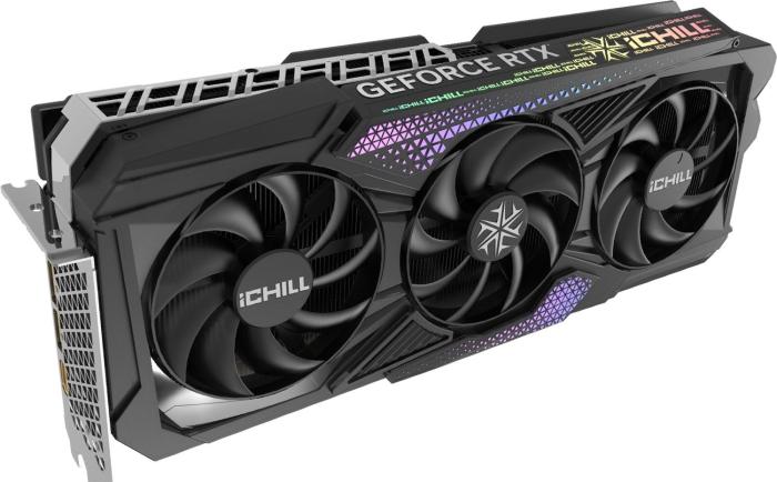 GeForce PCI-E RTX4090 Inno3D 24GB GDDR6X iCHILL X3 [C40903-246XX-1833VA47] (1xHDMI 2.1, 3xDP 1.4a) (384-bit, PCI-E 4.0)