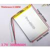 Bateria do tabletu 3.7V 3000mAh 3PIN (grubość 3.5mm / szerokość 70mm / długość 95mm)