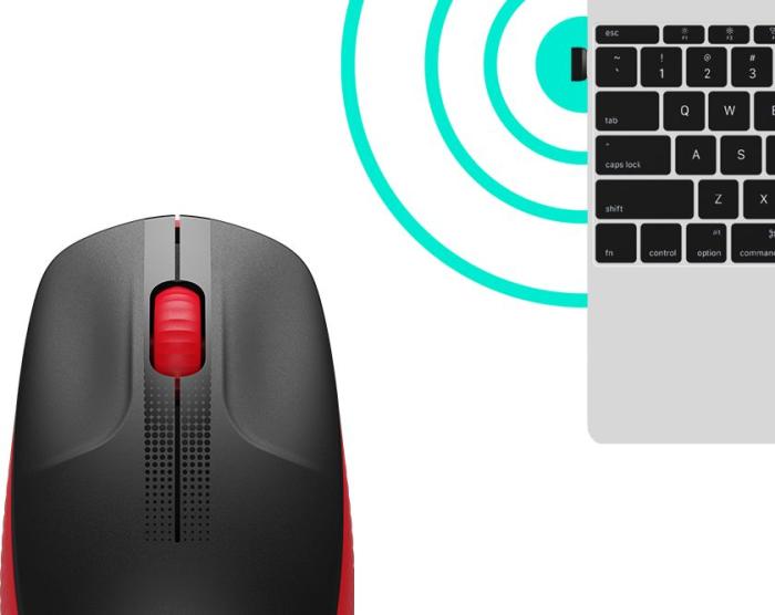 Logitech M190 Nano Wireless Mouse Red (optyczno-radiowa, 1, 3) [910-005908]