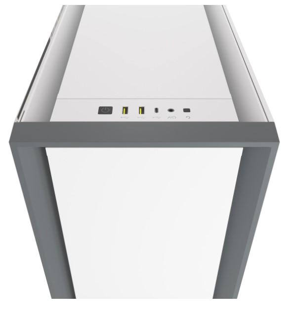 Corsair 5000D Tempered Glass Mid-Tower ATX PC Case White (szkło hartowane) (2x USB 3.2 Gen1, 1x USB-C 3.2 Gen1) (4x2.5, 2x3.5) [CC-9011209-WW]