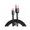 Baseus kabel szybkiego ładowania i transmisji (Fast Charge) USB-C (M) / USB (M) (2.0 m) (czarno-czerwony) [CATKLF-C91]