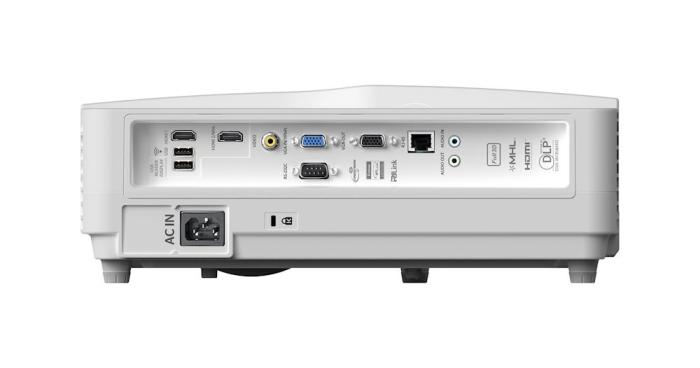 Projektor Optoma W340UST DLP WXGA ultrakrótkoogniskowy (1280x800, 16:10, 4000 ANSI, 22000:1, 12000h/15000h) (2xHDMI, 2xVGA, 1xUSB)