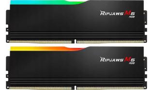 DDR5 32GB (2x16GB) 6000 MHz G.Skill Ripjaws M5 RGB Black CL36 XMP 3.0 36-36-36-96 1.35V [F5-6000J3636F16GX2-RM5RK]