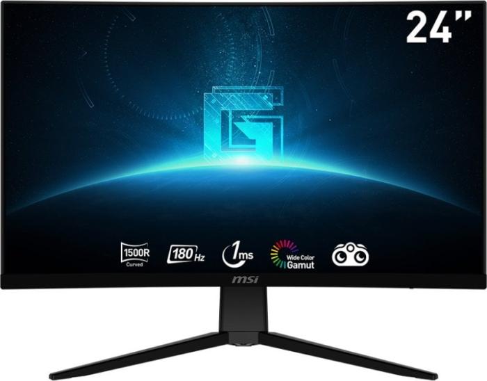 24’’ Gigabyte G2422C (VA zakrzywiony 1500R, 1920x1080, 250, 4ms, 180Hz) (2xHDMI, DP 1.2a, Audio) vesa, czarny