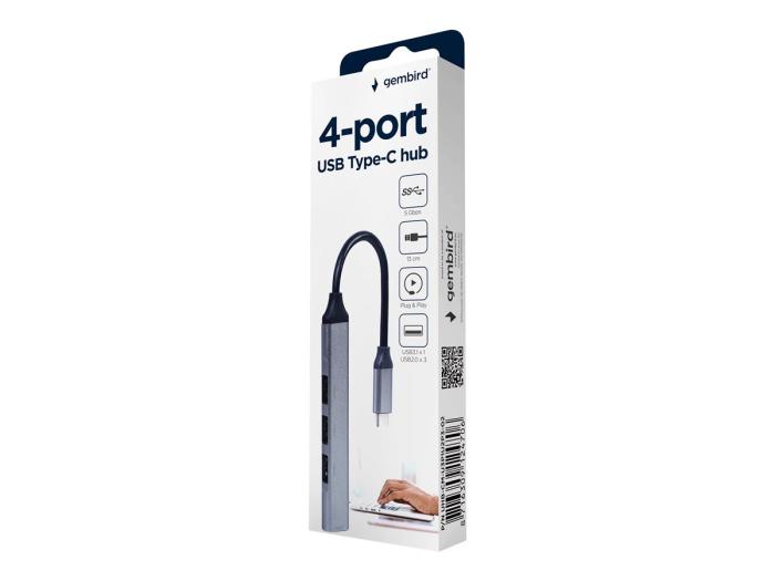Gembird USB-C HUB (1xUSB 3.0, 3xUSB 2.0) [UHB-CM-U3P1U2P3-02]