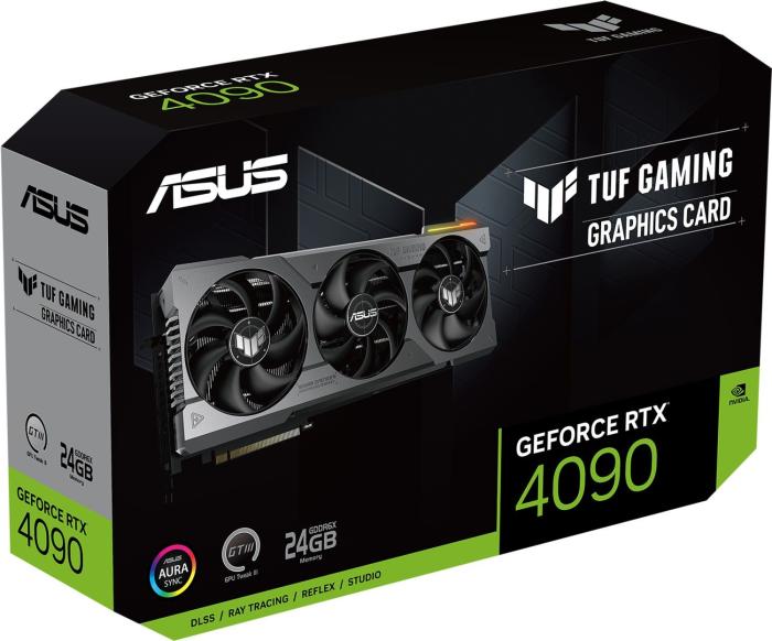 GeForce PCI-E RTX4090 Asus 24GB GDDR6X TUF Gaming [TUF-RTX4090-24G-GAMING] (2xHDMI 2.1, 3xDP 1.4a) (384-bit, PCI-E 4.0)