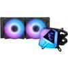 MSI MAG CoreLiquid C240 CPU Cooler (2x120 mm, 4-pin PWM + 3-pin ARGB, ARGB) (wodne) [306-7ZW2R11-813]