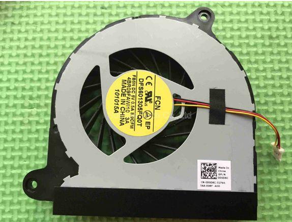 Wentylator do notebooka Dell Inspiron 17R 5720 7720 3760 / 3pin [DFS601305FQ0T FB6N, D0D6C, 0D0D6C, 4BR09FAWI10, KSB0705HA -BK76, MF75120V1-C100-G99 FB6N]