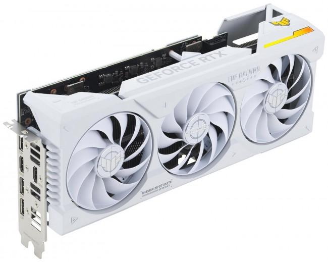 GeForce PCI-E RTX4070Ti Super Asus 16GB GDDR6X TUF Gaming OC White [TUF-RTX4070TIS-O16G-WHITE-GAMING] (2xHDMI 2.1a, 3xDP 1.4a) (256-bit, PCI-E 4.0)