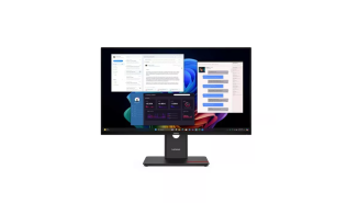 (27) Lenovo ThinkVision T27UD-40 (IPS LED, 3840x2160, 350, 4ms, 60Hz) (1xHDMI 2.1, 1xDP 1.4, 2xUSB-C) kamera, czarny [64AFZAT2EU]