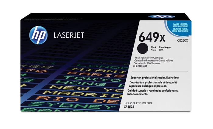 CE260X (649X)  - czarny, oryginalny toner drukujący HP, 17000 stron (HP Color LaserJet Enterprise CP4525dn, CP4525n, CP4525xh)