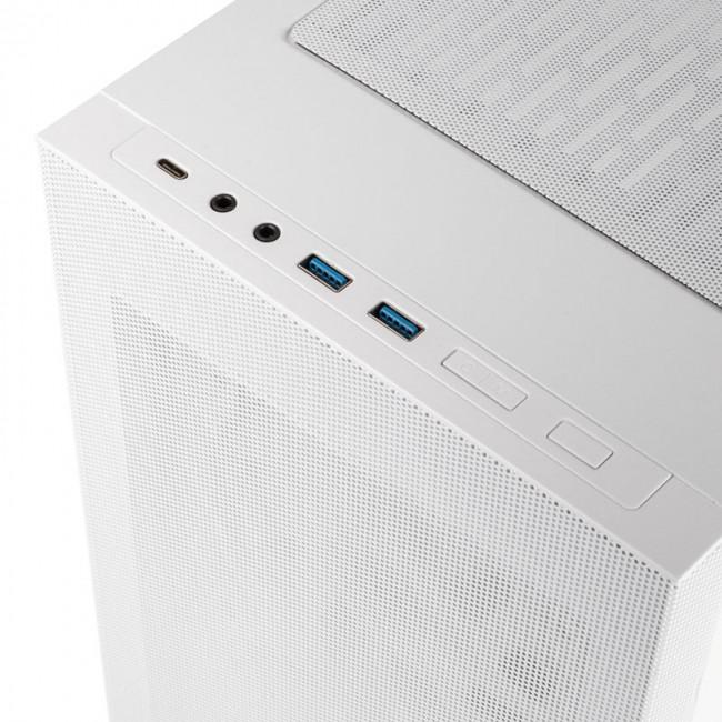 Lian Li LANCOOL 205 Mesh C White (szkło hartowane) (2xUSB 3.2 Gen1, 1xUSB-C 3.2 Gen1) (2x2.5, 2x3.5/2.5)