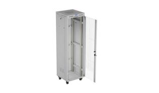 Lanberg szafa rack stojąca 19 42U 600x600 drzwi szklane LCD (szary) [FF01-6642-12SL]