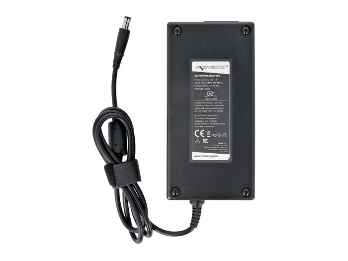 Movano zasilacz do laptopa DELL 19.5V / 11.8A / 230W z wtyczką 7.4x5.0mm + pin [DEL195118]