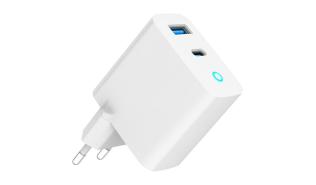 Ładowarka sieciowa Gembird GaN USB QC3.0 18W Type-C65W LED (biały) [TA-UC-PDQC65L-W-01]