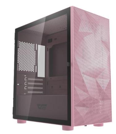 DarkFlash DLM21 Mesh Pink (różowy) (akryl) (1x USB 3.0, 2x USB 2.0) (2x 2.5, 1x3.5/2.5, 1x3.5)