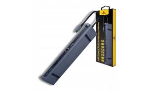 Gembird USB-C (1xUSB-C PD 87W, 3xUSB-A 3.1, 1xVGA, 1xHDMI 4K@30Hz, 1xLAN, Audio, czytnik kart) (15 cm) [A-CM-COMBO10-01]