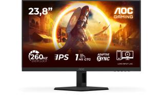 (24) 23.8 AOC 24G4ZRE (IPS, 1920x1080, 300, 0.3ms, 111.7% sRGB, HDR10, 260Hz) (2xHDMI 2.0,1xDP 1.4), czarny