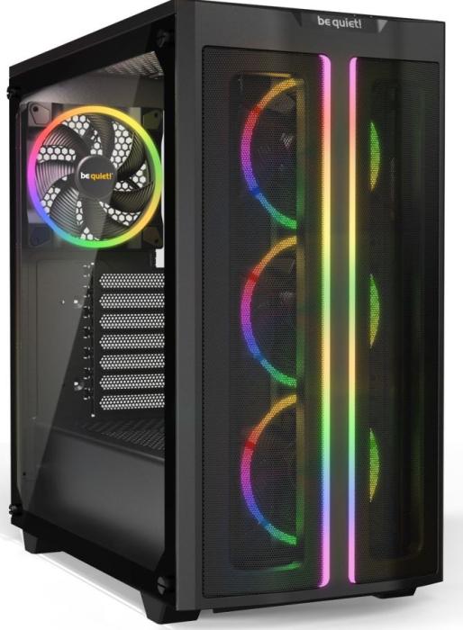 be quiet! Pure Base 500 FC Black ATX Midi (szkło hartowane) (1xUSB 3.2 Gen1, 1xUSB-C 3.2 Gen2) (4x2.5, 2x3.5) [BGW43]