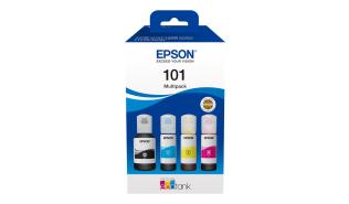 C13T03V64A (101 EcoTank) - Multipak, oryginalny atrament Epson, 127ml+3x70 ml, (Epson EcoTank L6160, L6170, L6190, L4150, L4160)
