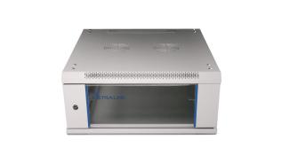 Extralink szafa rack wisząca 19 4U 600x600 drzwi przeszklone (szary) [EX.8543-4U]