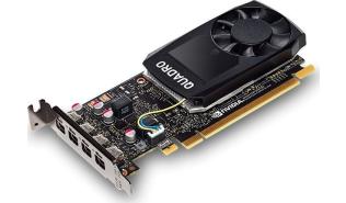 PNY NVIDIA Quadro P1000 4GB GDDR5 [VCQP1000V2-PB] (4xmini DP 1.4) (128-bit, PCI-E 3.0)