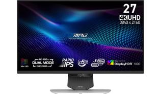 (27) MSI MPG 274URDFW E16M (IPS, 3840x2160, 1920x1080, 400, 0.5ms, 140%sRGB, 320Hz) (2xHDMI 2.1, 1xDP 1.4a, 1xUSB-C 98W) pivot, czarny