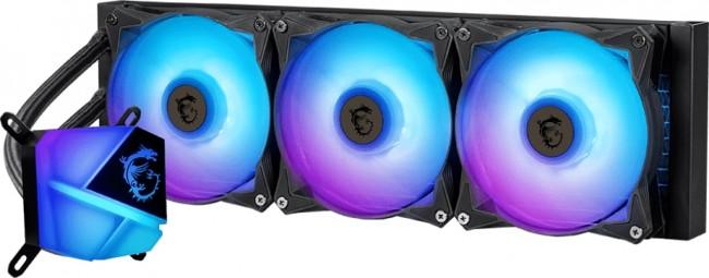 MSI MAG CoreLiquid C360 CPU Cooler (3x120 mm, 4-pin PWM + 3-pin ARGB, ARGB) (wodne) [306-7ZW2R31-813]