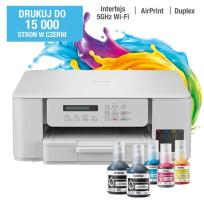 Brother DCP-T536DW A4 (biały) (drukarka, kopiarka, skaner) (tusze BTD100BK,C,M,Y) (USB 2.0, WiFi 5) (automatyczny dupleks A4, skanowanie jednostronne A4)