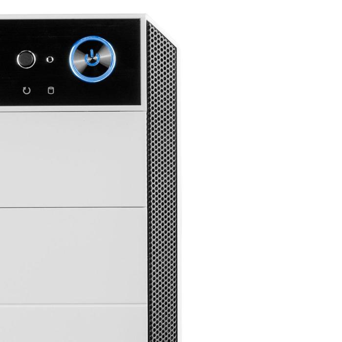 Modecom Oberon Pro Silent White (bez zasilacza) (metal) (2xUSB 2.0, 2xUSB 3.2 Gen1) (3x2.5, 2x3.5)